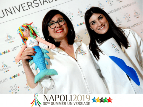 La Fiaccola delle Universiadi Napoli2019