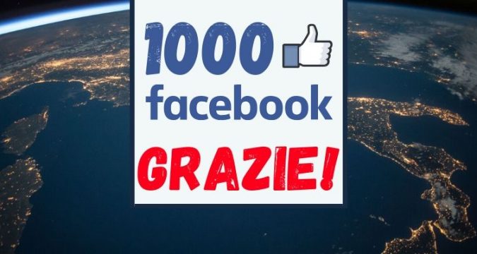 Abbiamo raggiunto e superato i nostri primi 1000 Mi Piace della nostra pagina Facebook.