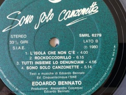 Sono solo canzonette, pubblicato nel 1980, è un concept album di Edoardo Bennato, ispirato alla storia di Peter Pan