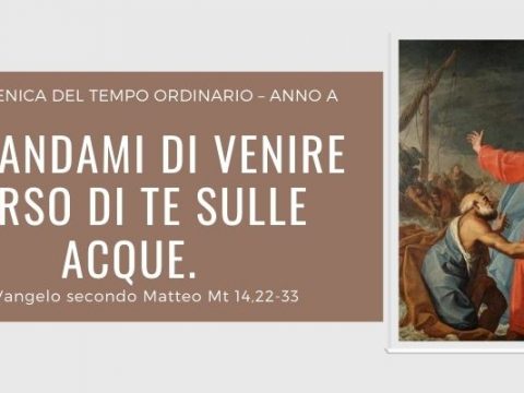 Vangelo e Meditazione della XIX Domenica del Tempo Ordinario Anno A