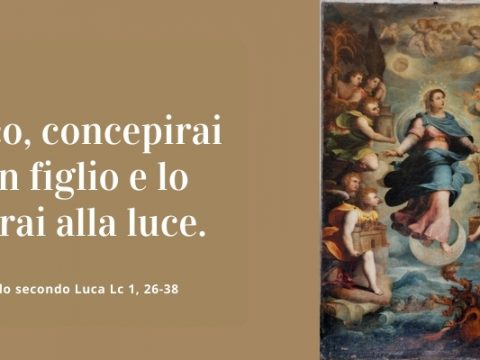 Vangelo e Meditazione Solennità dell' IMMACOLATA CONCEZIONE DELLA BEATA VERGINE MARIA