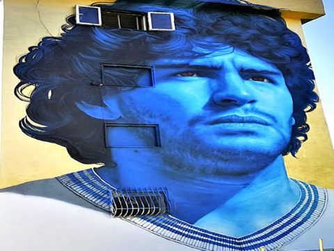 IL MURALES DEDICATO AL D10S