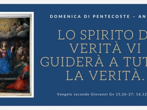 Vangelo e Meditazione della Domenica di PENTECOSTE – ANNO B