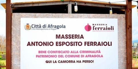 La Masseria Antonio Esposito Ferraioli è il bene confiscato più grande dell’Area metropolitana di Napoli.