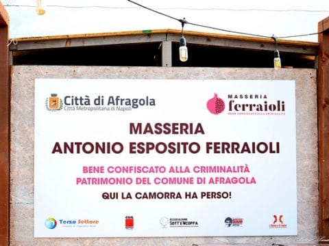 La Masseria Antonio Esposito Ferraioli è il bene confiscato più grande dell’Area metropolitana di Napoli.