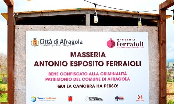 La Masseria Antonio Esposito Ferraioli è il bene confiscato più grande dell’Area metropolitana di Napoli.