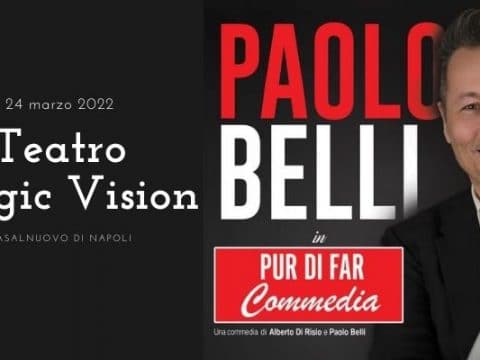 Paolo Belli a Casalnuovo in teatro con "Pur di far Commedia"