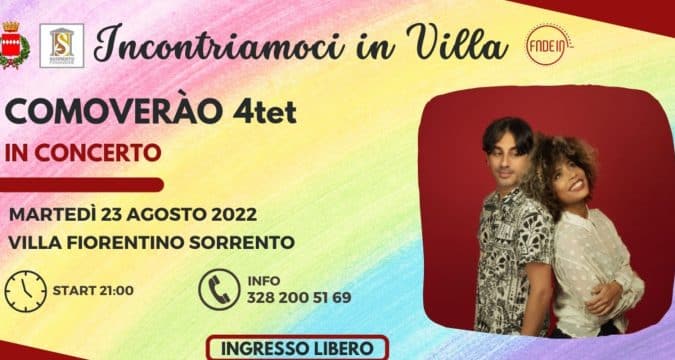 Comoverão 4tet – in concerto a Sorrento martedì 23 agosto