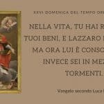 Vangelo e meditazione della XXVI DOMENICA DEL T. O.–ANNO C