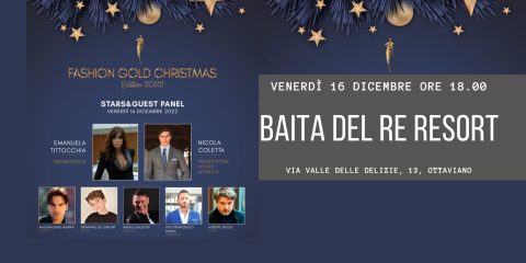 Fashion Gold Party Christmas il 16 dicembre alla Baita del Re Resort