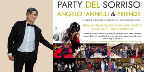 Via al Party del Sorriso a Villa Domi, il Cuore d'oro a Ivan Granatino