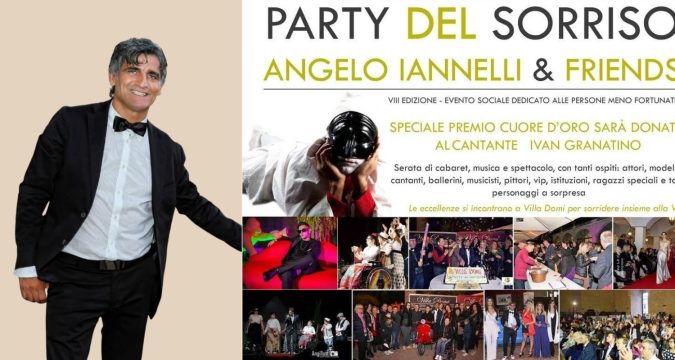 Via al Party del Sorriso a Villa Domi, il Cuore d'oro a Ivan Granatino