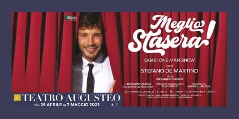 Stefano De Martino al Teatro Augusteo con lo spettacolo “Meglio stasera!”