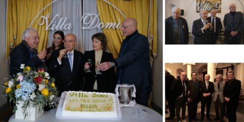 Il Professore Montemarano e la sua festa straordinaria per gli auguri di Pasqua a Villa Domi