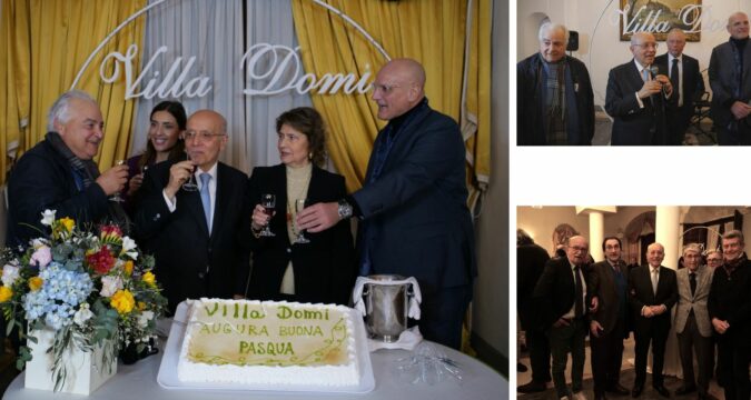 Il Professore Montemarano e la sua festa straordinaria per gli auguri di Pasqua a Villa Domi