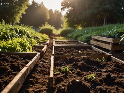 Compostaggio come pratica di arricchimento naturale del suolo in un sistema rigenerativo