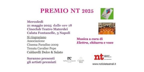 Premio NT 2025: celebrazione dei giovani talenti dello spettacolo al Cinema Materdei di Napoli
