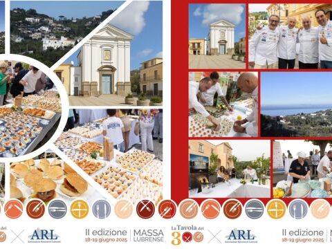 "Il Sole di Massa: dessert creato da Massimo Di Sarno per La Tavola dei 300"