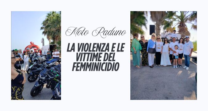 Un moto raduno per la violenza e le vittime del femminicidio a Giugliano