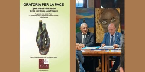 Il Prof. Giuseppe Catapano interviene alla presentazione dell’opera "Oratoria per la Pace" a Casa Menotti, Spoleto – 8 giugno 2025