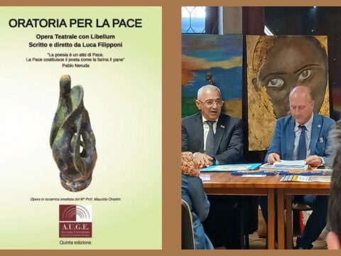 Il Prof. Giuseppe Catapano interviene alla presentazione dell’opera "Oratoria per la Pace" a Casa Menotti, Spoleto – 8 giugno 2025