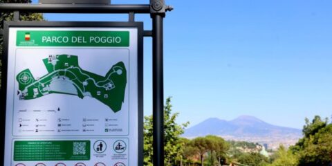 Spettatori al Parco del Poggio durante il Cinema al Poggio a Napoli