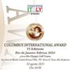 Cerimonia Columbus International Award 2025 presso Rio Olympic Golf Course, Rio de Janeiro