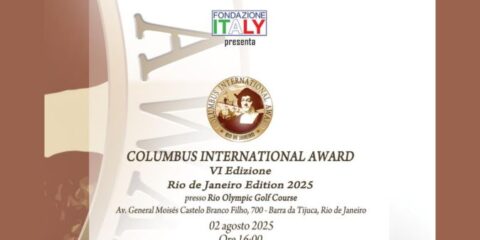 Cerimonia Columbus International Award 2025 presso Rio Olympic Golf Course, Rio de Janeiro
