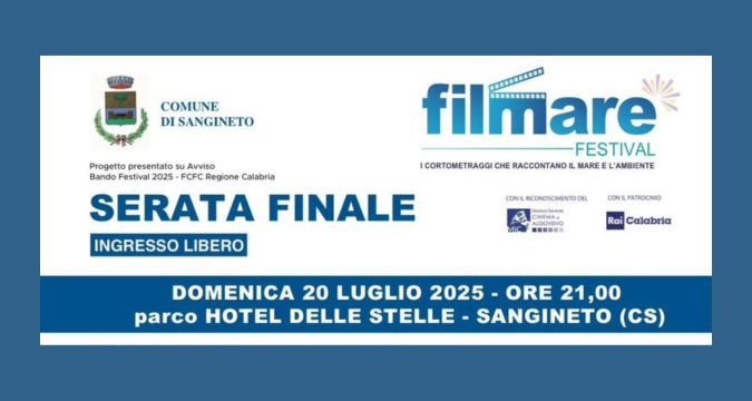 Locandina serata finale Filmare Festival 2025 con Chiara Francini, Nadia Rinaldi e Igor Righetti