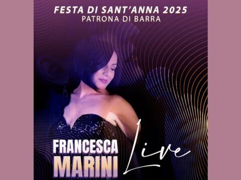 Francesca Marini in concerto live alla Festa di Sant’Anna 2025 a Napoli