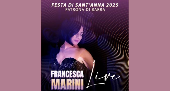 Francesca Marini in concerto live alla Festa di Sant’Anna 2025 a Napoli