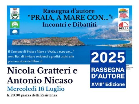 Nicola Gratteri e Antonio Nicaso presentano “Una cosa sola” a Praia a Mare durante la Rassegna d’autore 2025