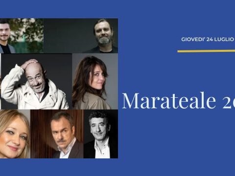 Locandina ufficiale Marateale 2025 con ospiti, orari e dettagli dell’evento
