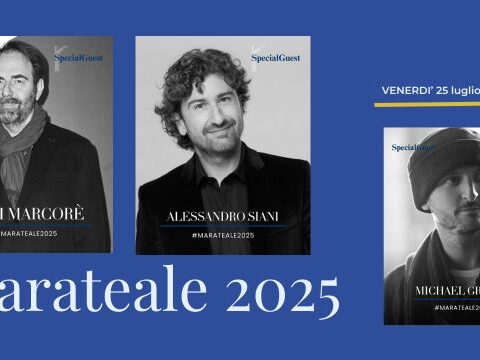Locandina ufficiale Marateale 2025 con ospiti e programma del 25 luglio