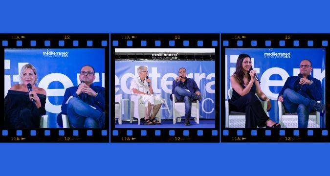 Scena della serata inaugurale del Mediterraneo Festival Corto 2025 a Diamante con premi, ospiti e pubblico entusiasta