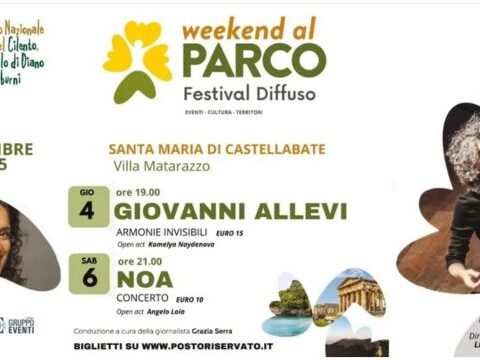 Weekend al Parco Festival Diffuso 2025 nel Cilento con Morgan, Allevi e Noa