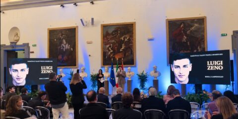 Luigi Zeno, il talento che cresce: premio ai Marateale Talent People Awards nella Sala della Protomoteca