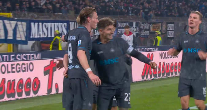 Monza-Napoli 1-4, azione offensiva del Napoli durante la partita al Brianteo