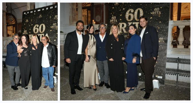 Rita Mazzocchi festeggia 60 anni a Villa Domi con Ciro Prato, Valentina Stella e Ciccio Merolla.