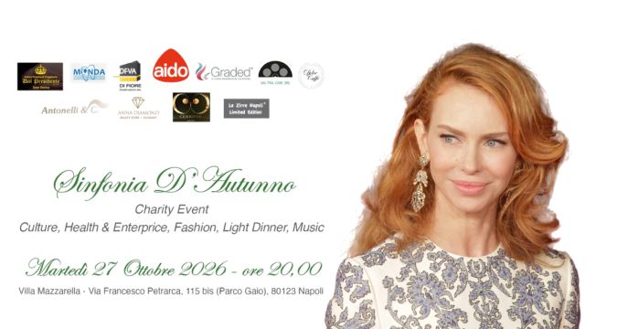 Yvonne Sciò testimonial di Sinfonia d’Autunno, charity event a sostegno di AIDO nazionale a Napoli